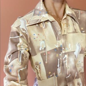 1970’s Dagger Collar Men’s Vintage Shirt